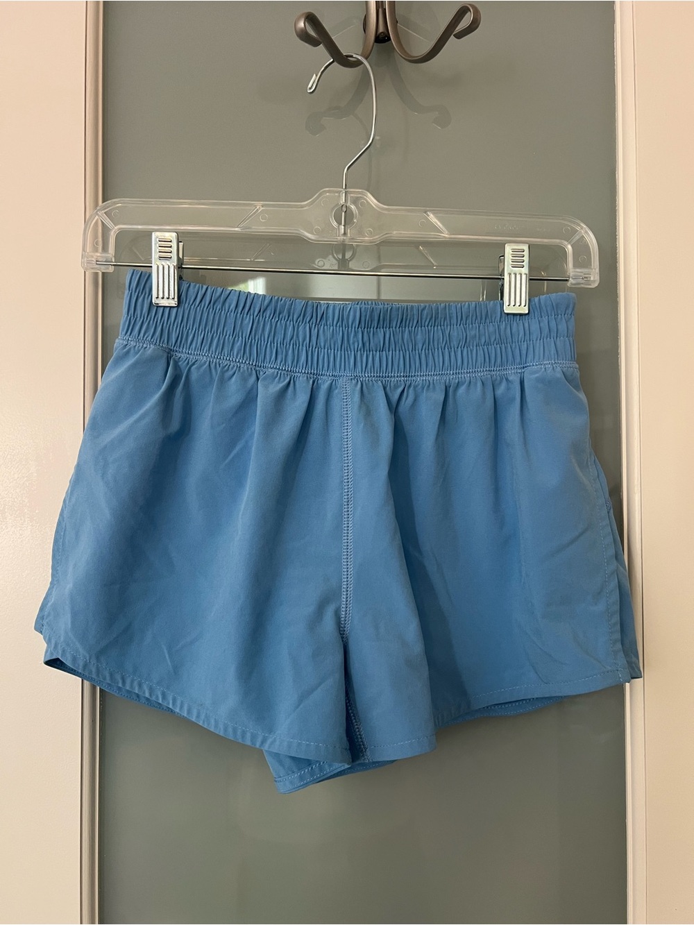 TNA Light Blue Women's Athletic Running Shorts
